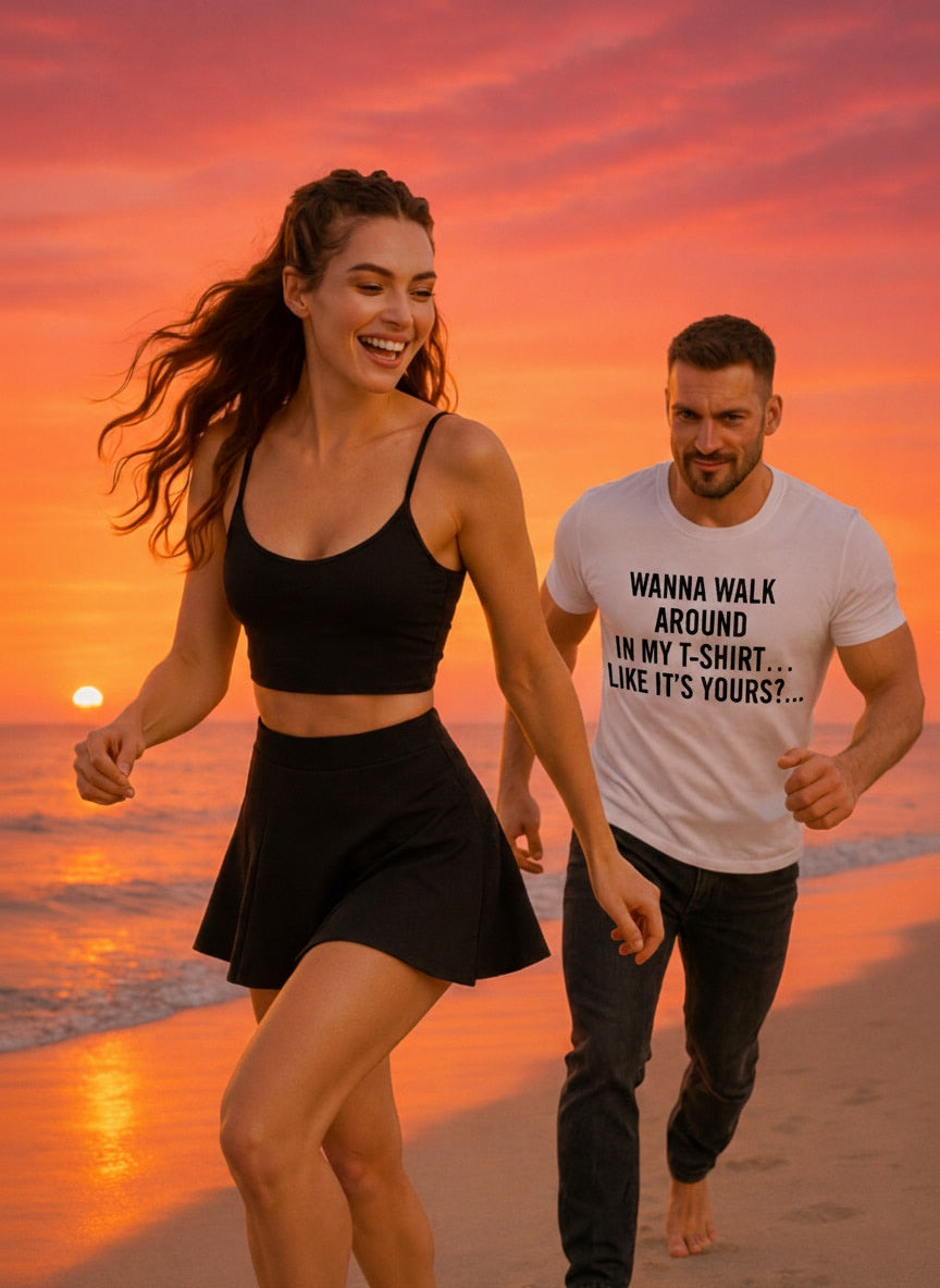 Premium TtCAD shirt with BORROWED. AND BY 'BORROWED' I MEAN IT'S MINE NOW. slogan; a funny romantic gift idea for a girlfriend or wife