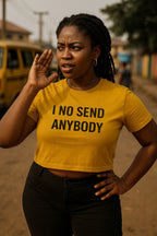 Confident woman wearing yellow I no send anybody enjoying that inside freedom perfect gift for her.