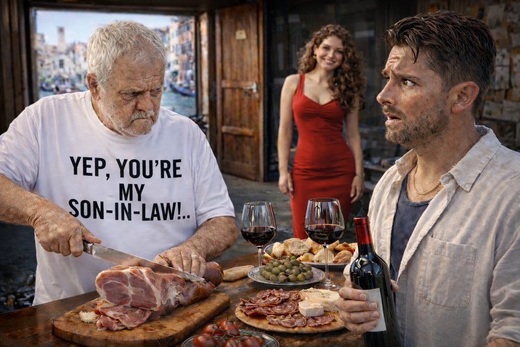 Family BBQ moment: Yep, you're my son-in-law. shirt worn by a father-in-law; perfect birthday or Christmas gift for a son-in-law with a sense of humor