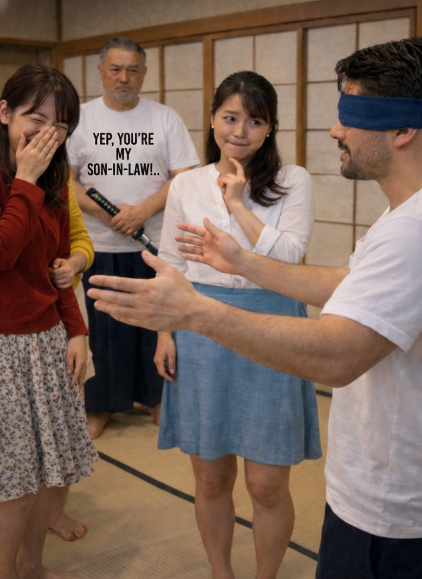 Playful family game: Yep, you're my son-in-law. shirt worn during a celebration; unique gift for a son-in-law for family reunions or holidays
