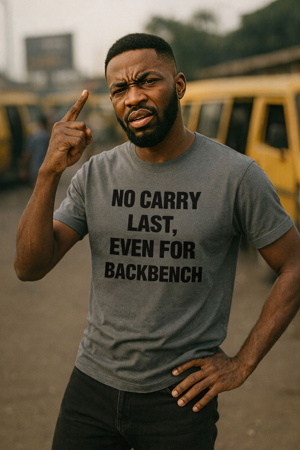 Serious man pointing to head in no carry last even for backbench true excellence perfect gift.