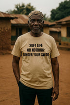 Calm older man standing in soft life or nothing ginger your swag steady confidence perfect gift.