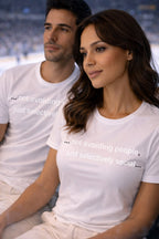 Casual lifestyle shot of couple wearing not avoiding people just selectively social protecting their personal energy.