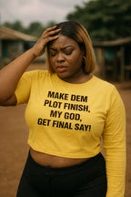 Thoughtful woman touching head in make dem plot finish my god get final say deep peace perfect gift.