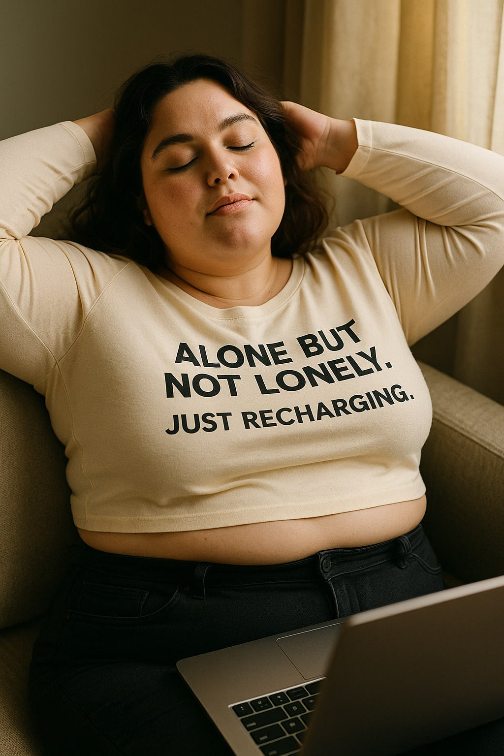 ALONE BUT NOT LONELY. JUST RECHARGING.